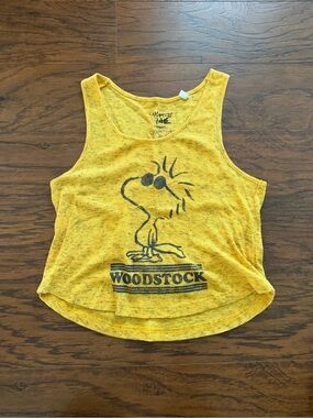 Vintage Mighty Fine Peanuts Woodstock Crop Tank
